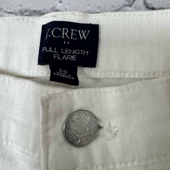 J. Crew White Flare Wide Leg Jeans - Picture 7 of 16